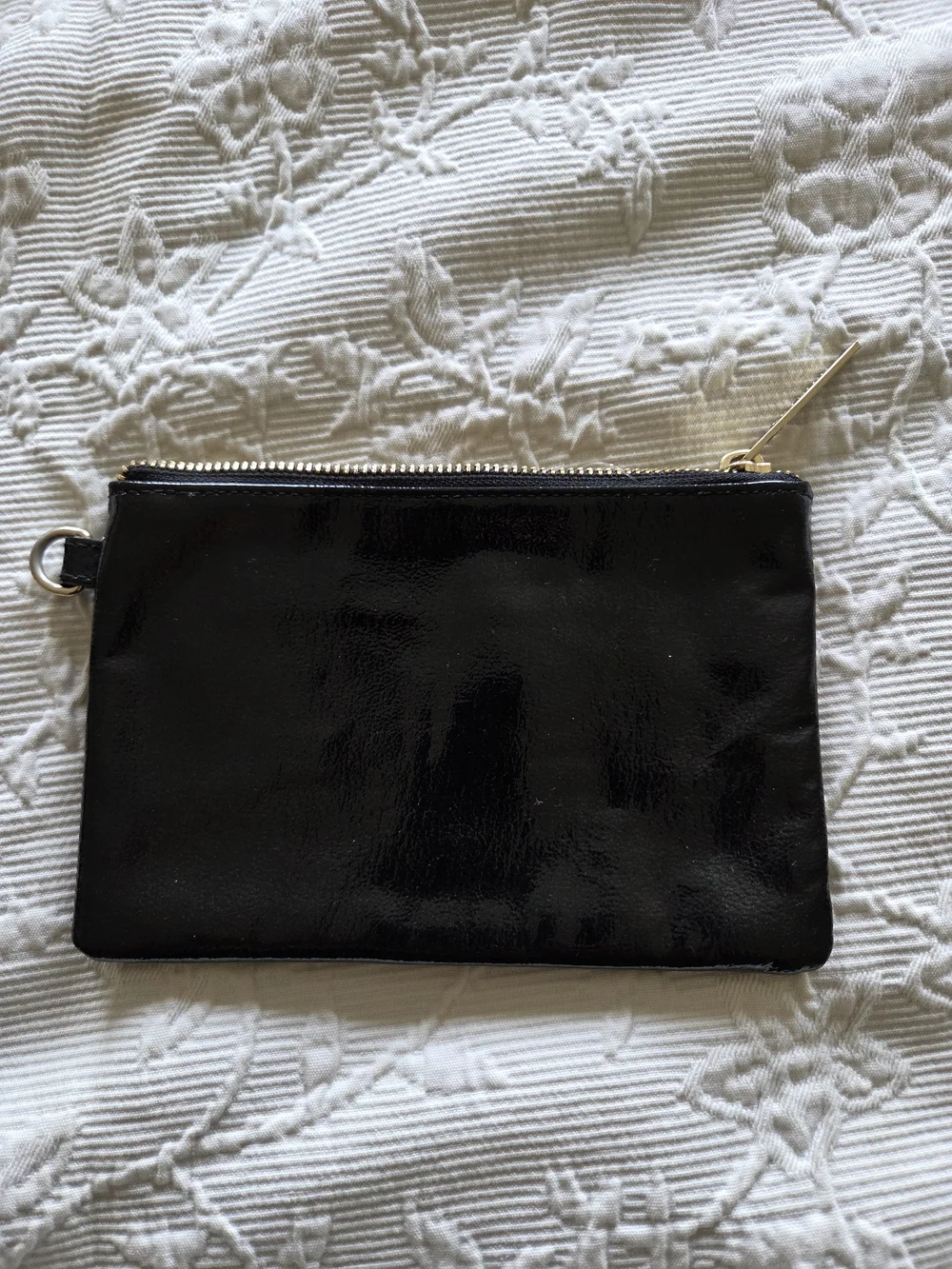 Brahmin | Black Patent Leather Wristlet Clutch